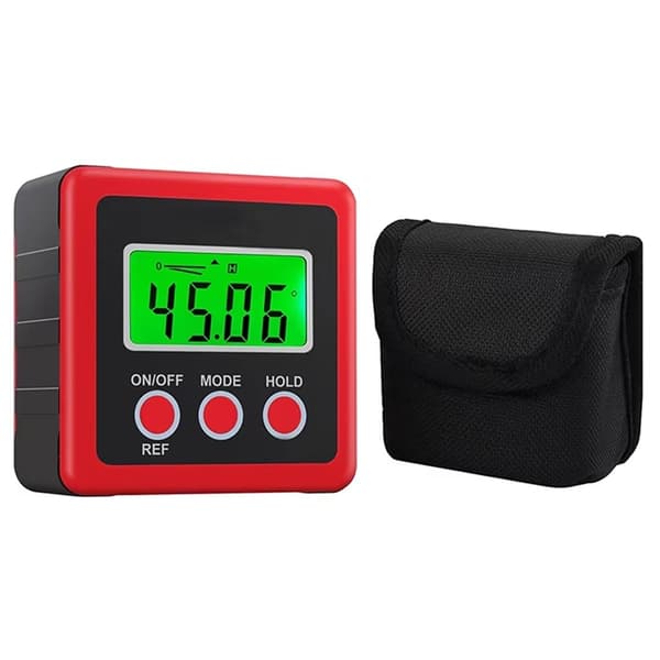 3-knappers digital vinkelmåler magnetisk vinkelgradientvater inklinometer Black