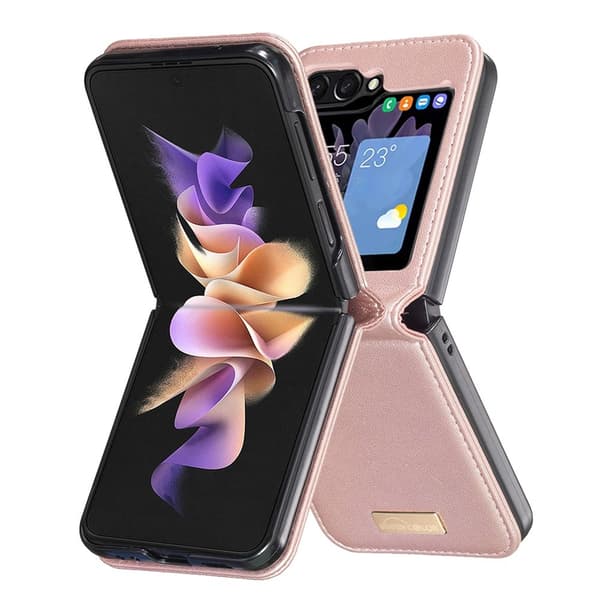 BINFEN COLOR Støtsikkert telefondeksel til Samsung Galaxy Z Flip8 Pink gold