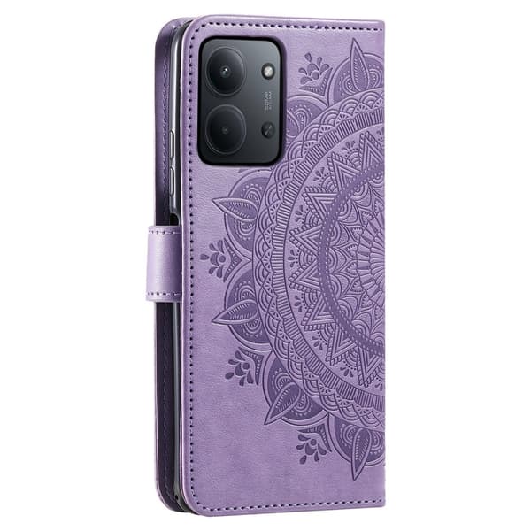 För Xiaomi Redmi 15C Stativfodral Totem Plånboksfodral Lila