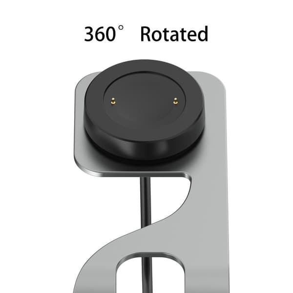 Til Honor Watch 4/Honor Watch GS3 USB - kabel Opladningsdock - oplader Silver
