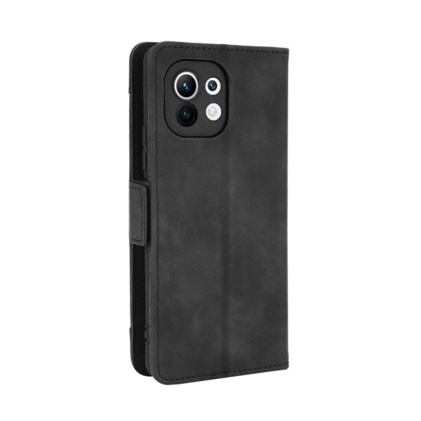 Wallet Stand Flip Phone Case til Xiaomi Mi 11 - Sort Black