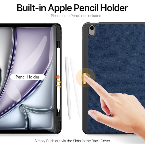 DUX DUCIS Domo iPad Air 13 (2024) fodral Tri-Fold - Blå Blå