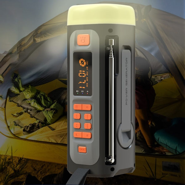 4500mAh nödradio AM/FM/SW Handvev Radio trådlös högtalare Svart