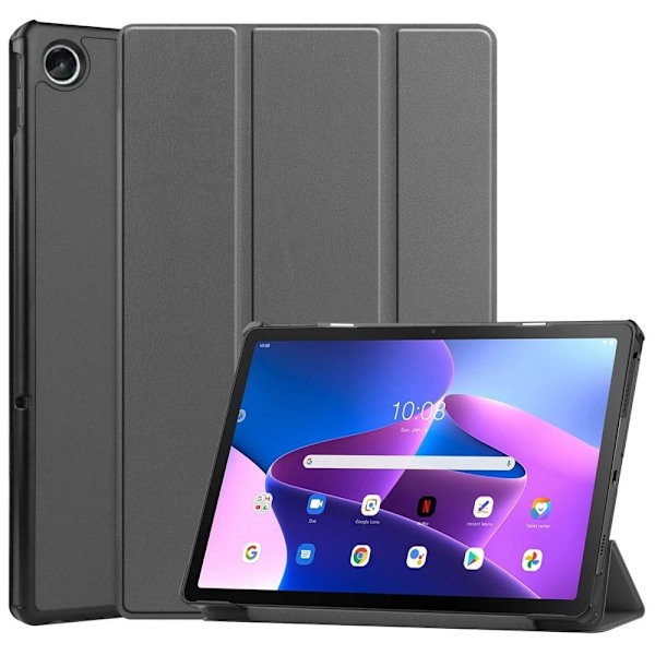 Tri-fold Fodral till Lenovo Tab M10 Plus Gen 3 - Grå grå