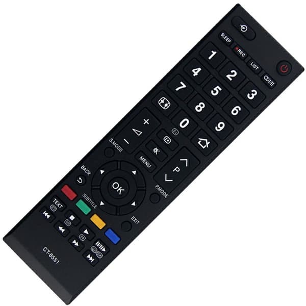 Fjernkontrollerstatning for CT-8551 For Toshiba TV Black