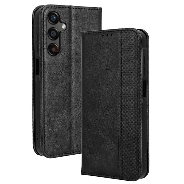 Wallet Stand Flip-telefonetui til Samsung Galaxy A25 - Sort Black