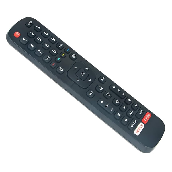 Television kaukosäädin Korvaa EN2B27V / EN2B27DF Hisense TV:lle Black