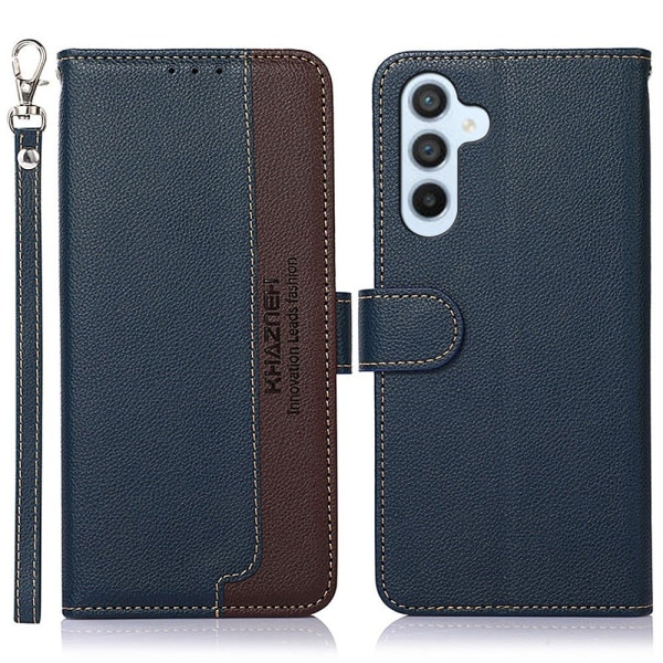 KHAZNEH Plånboksfodral till Samsung Galaxy S24 - Blå/Brun Blå