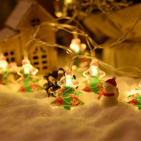 1,5 m 10 LED - lampor Santa Claus String Light Dekorativ - Julgran Grön