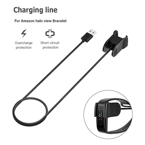 Amazon Halo View USB - ladekabeldokk 1M Black