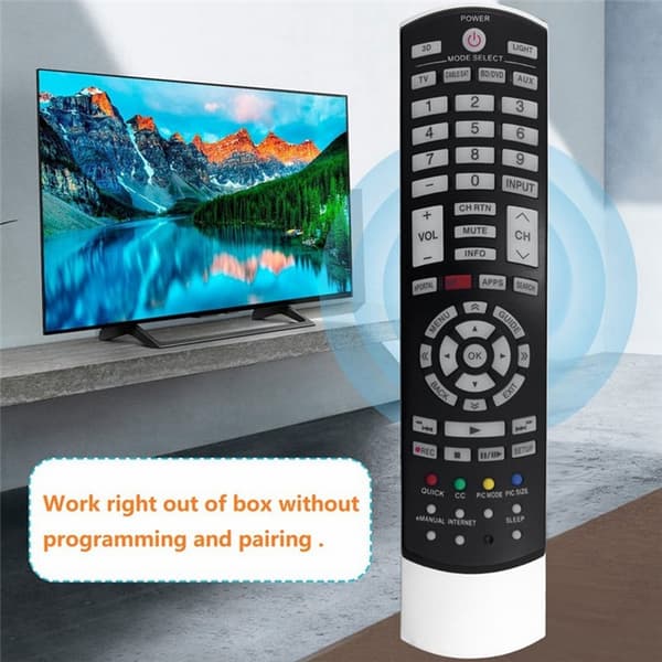 Fjernkontrollerstatning for CT-90395 For Toshiba TV Black