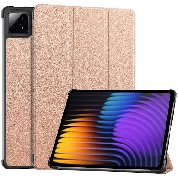 Slim Fit suojakuori Xiaomi Pad 7 Auto Wake / Sleep -laitteelle - Rose Gold Pink gold
