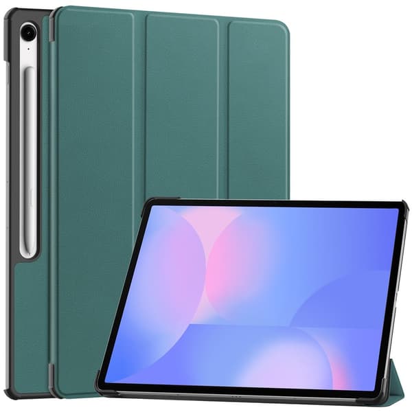Slim Fit Dekseldeksel til Samsung Galaxy Tab S10 FE+  - Svart Green