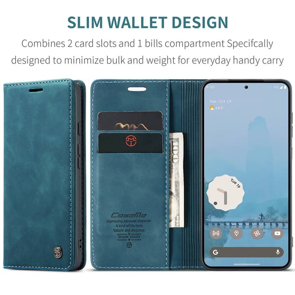 CASEME For Google Pixel 10A Etui med Stativ Blue