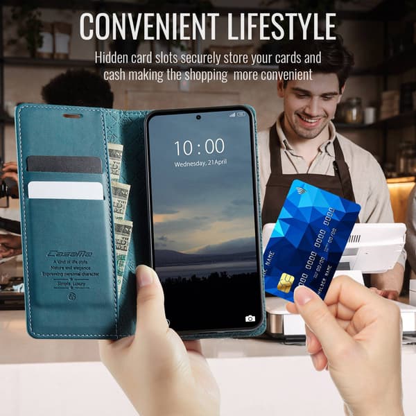 CASEME Till Xiaomi 17T Plånboksfodral Grön