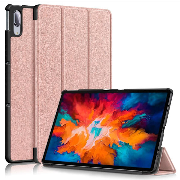 Tri-fold Fodral till Lenovo Tab P11 Pro TB-J706F - Rose Gold Rosa guld