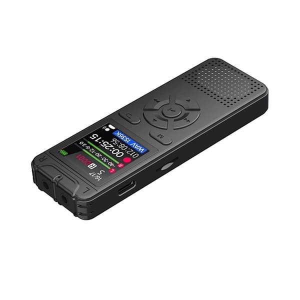 MP3-spiller / digitalt taleopptakere, 8 GB minne, støyreduksjon, 1,44-tommers skjerm Black