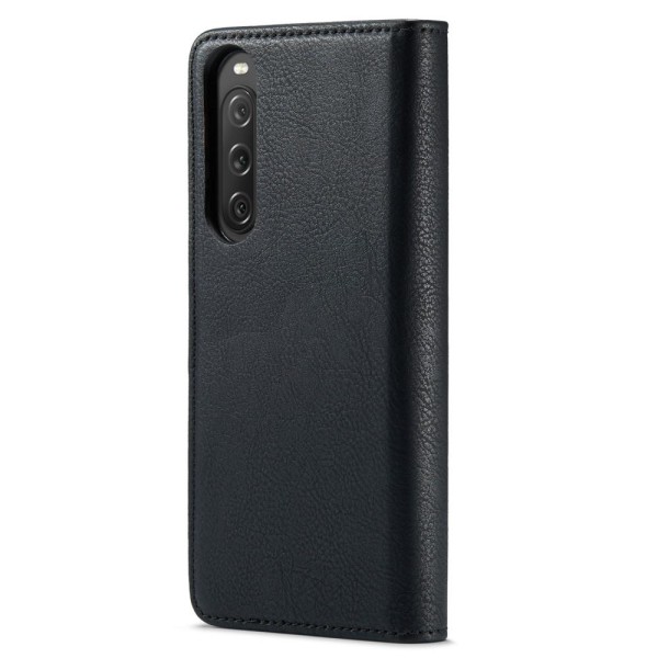 DG.MING til Sony Xperia 10 V Aftageligt 2-i-1 tegnebogsdæksel Black