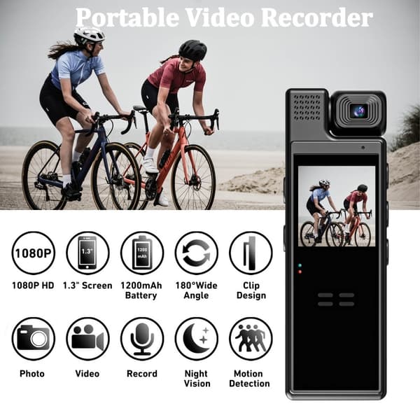 Utomhus sport konferens kamera WiFi HD Night Vision Camera Svart