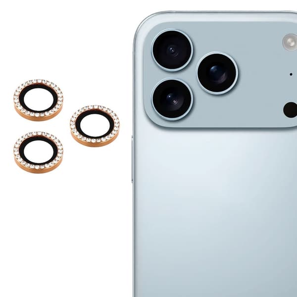 iPhone 17 Pro Max / iPhone 17 Pro Kameralinssin Suojus Gold
