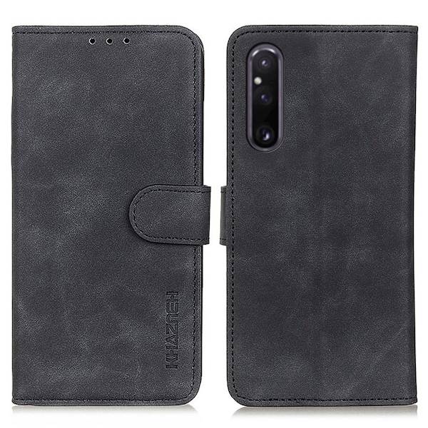 KHAZNEH Retro tegnebog Sony Xperia 1 V Black