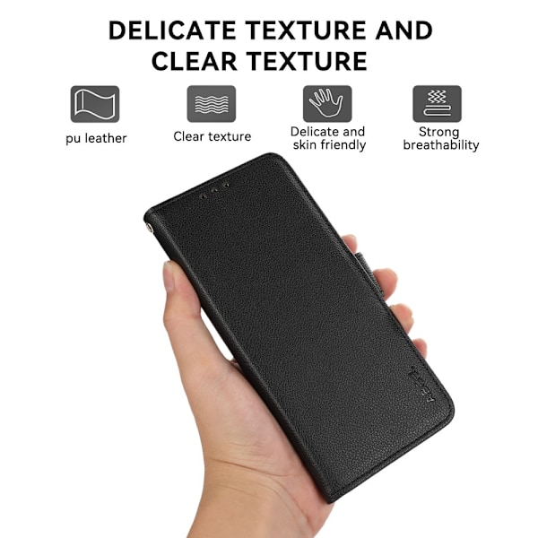 ABEEL for OnePlus Nord 4 Case Wallet Case Shell Phone Case RFID-esto Black