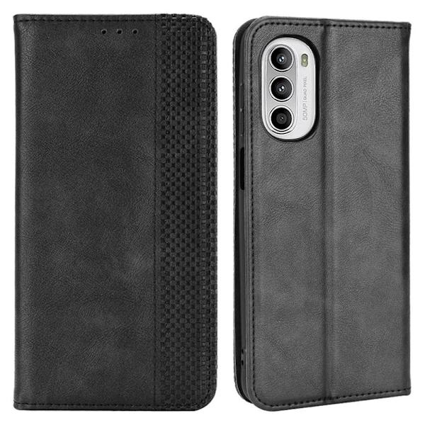 Wallet Stand Flip Phone Case til Motorola Moto G52 - Sort Black