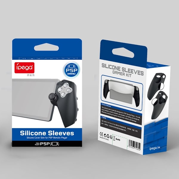 Beskyttende deksel i silikon for Sony PSP Portal - Svart Black