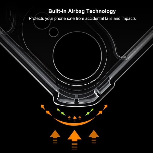 XUNDD bagcover til iPhone 17e / 16e akryl+TPU telefonetui Black