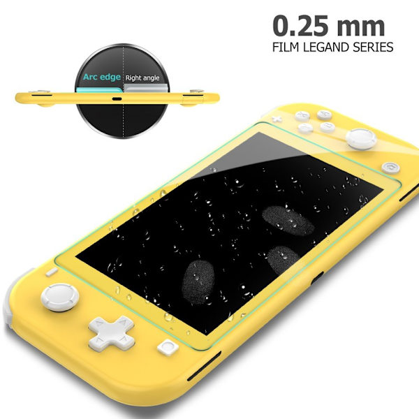 Härdat glas 0.25mm kompatibelt med Nintendo Switch Lite Transparent