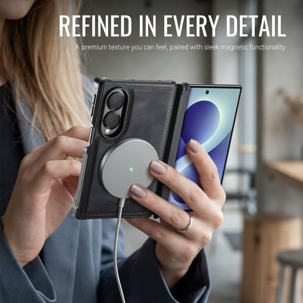 CASEME Magnetisk telefondeksel til Samsung Galaxy Z Fold8 Black