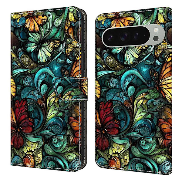 For Google Pixel 10 Pro XL Wallet Case Pattern Printing PU Leather Flip Stand Phone Cover Multicolor