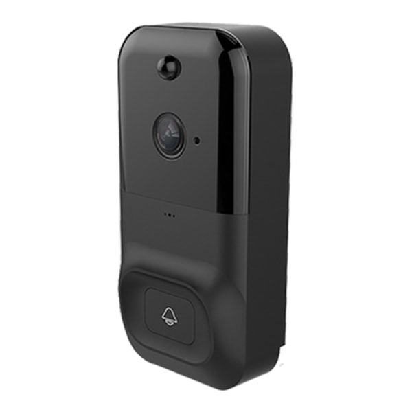 WiFi 1080P Rörelsedetektering Dörrklocka Kamera för hemsäkerhet Black
