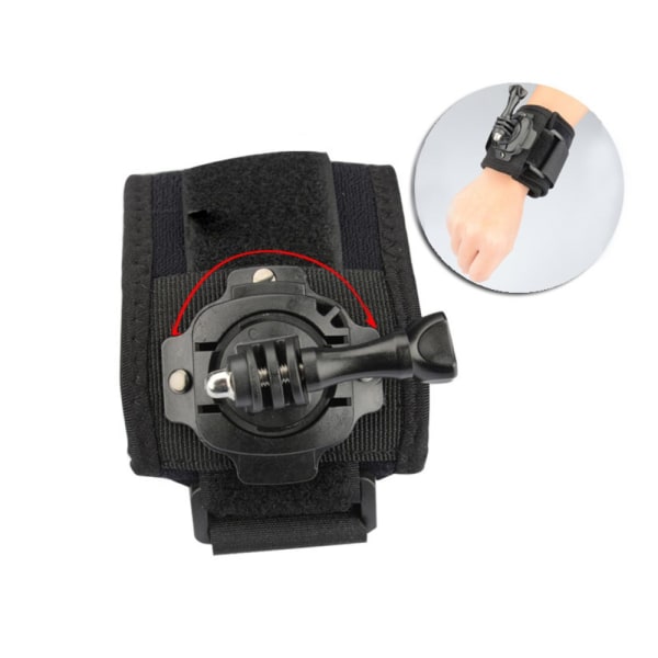 KINGMA GoPro Hero 5 4 3 rotationsmonterad handledsremband