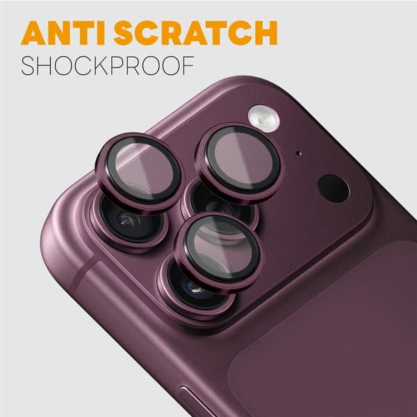 NORTHJO Kameralinsebeskyttelse til iPhone 18 Pro / 18 Pro Max Purple