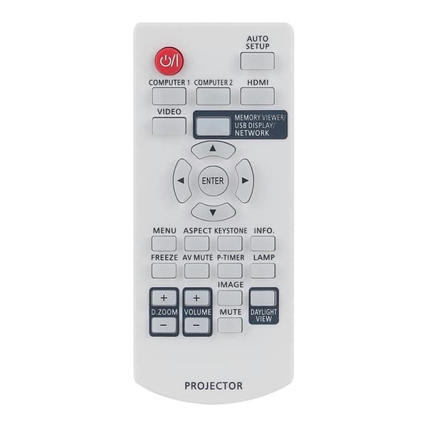 Fjernkontroll Erstatning N2QAYA000116 for Panasonic-projektor White