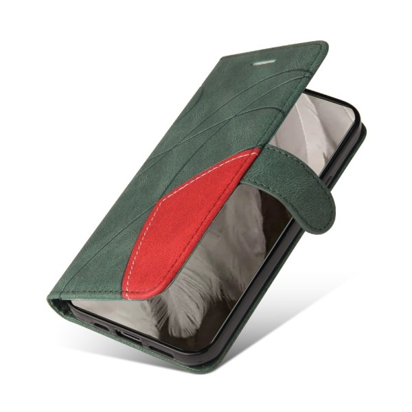 Til Google Pixel 8 KT-serie-1 dobbeltfarve etui - Grøn Green