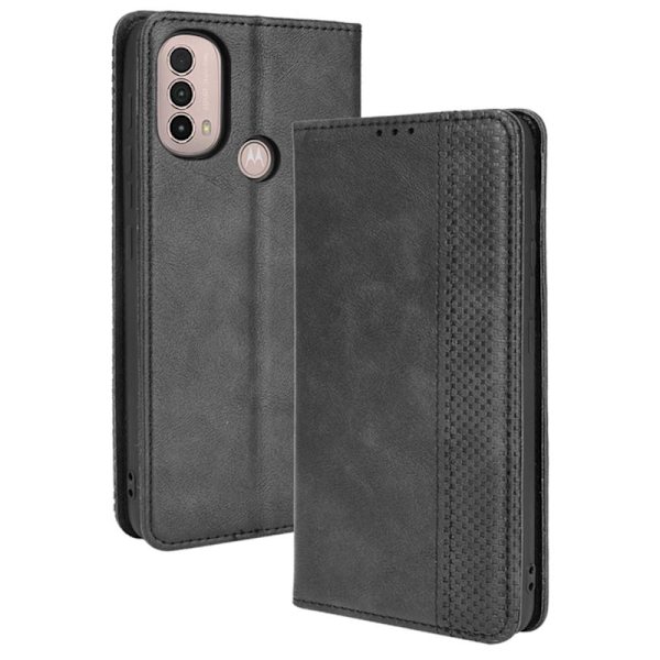 Motorola Moto E20 / E30 / E40 Plånboksfodral  - Svart Svart