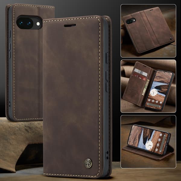 CASEME Google Pixel 10A Kotelo Teline Puhelinkotelo Dark brown
