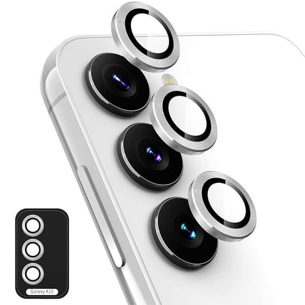 ENKAY Kamera Lins Skydd till Samsung Galaxy A16 - Silver Silver