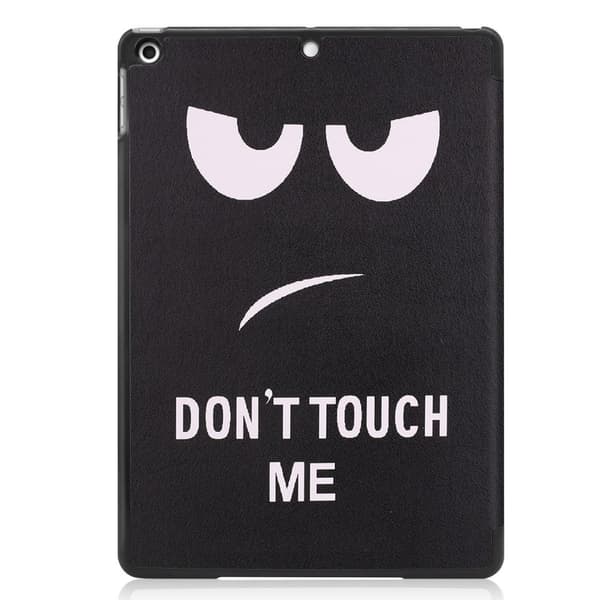 Apple iPad 10.2 Trippeldeksel med smal passform - Don't Touch Me Black