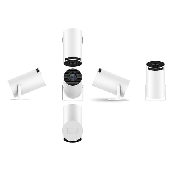 PRO - projektor Android 11.0 2.4G 5G WiFi 6 Bluetooth 5.0 1280*720P hjemmebiograf White