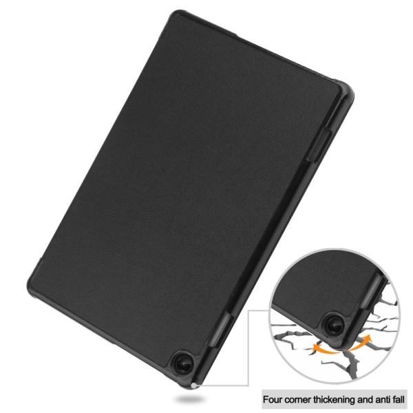 Trefoldet Stativdeksel for Lenovo Tab M10 (Gen 3) - Svart Black