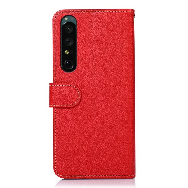 KHAZNEH Sony Xperia 1 V Plånboksfodral Röd/Svart Röd