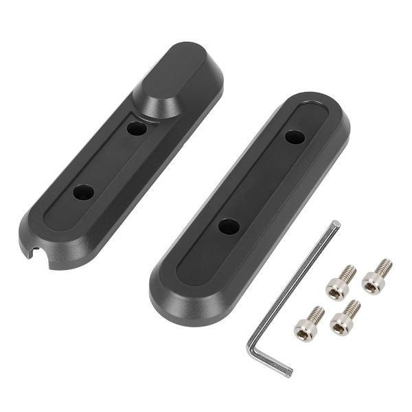 För Scooter Xiaomi 4 Pro Framhjul dekoration kåpa + reflexer Svart