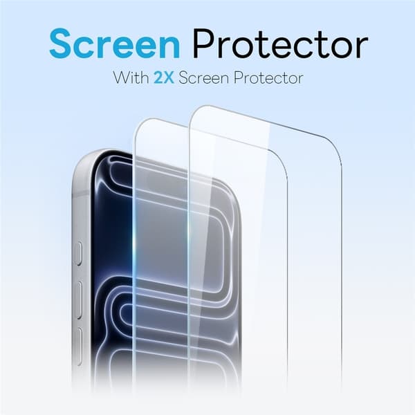 NORTHJO 5 i 1 sett telefondeksel til iPhone 18 Pro Max Transparent