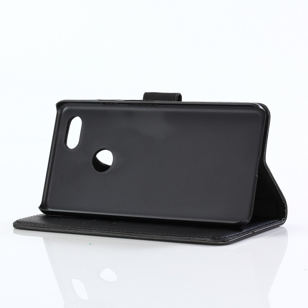 Retro Wallet Cellphone Cover for Google Pixel 3 XL - Black Black