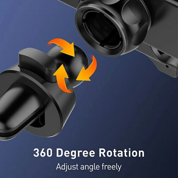Mobilholder til bil – 4-punkts tyngdekraftfeste med 360° rotasjon (for lufteluke) Black