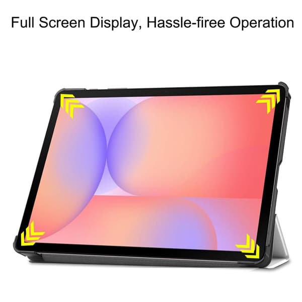 For Samsung Galaxy Tab S10 Lite / S10 FE / S9 FE Deksel med Mønster og Stativ - Cat Multicolor