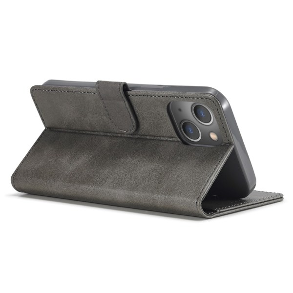 LC.IMEEKE Wallet Stand Etui til iPhone 15 Plus Grey